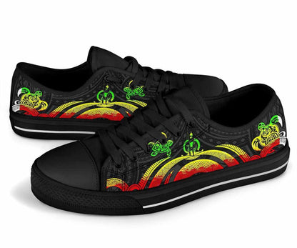 Vanuatu Low Top Canvas Shoes - Reggae Tentacle Turtle