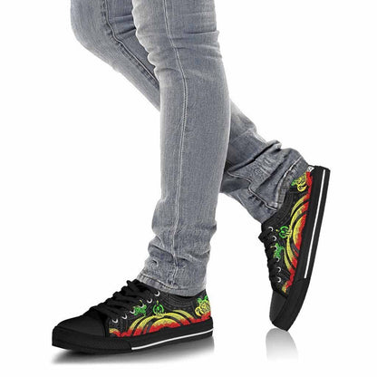 Vanuatu Low Top Canvas Shoes - Reggae Tentacle Turtle