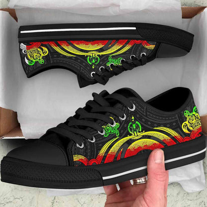 Vanuatu Low Top Canvas Shoes - Reggae Tentacle Turtle