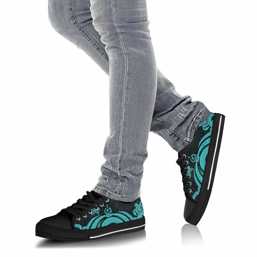 Vanuatu Low Top Canvas Shoes - Turquosie Tentacle Turtle