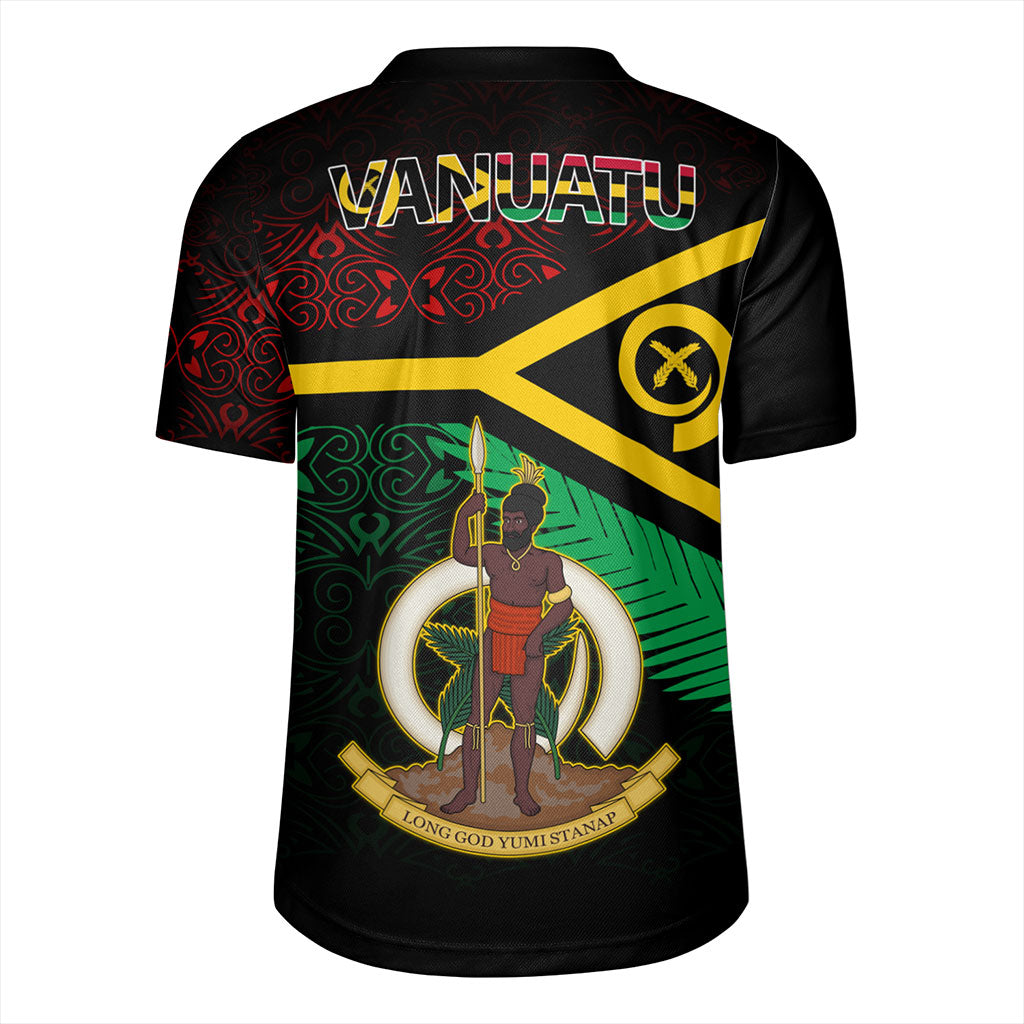 Vanuatu Rugby Jersey Melanesia Tribal Pattern