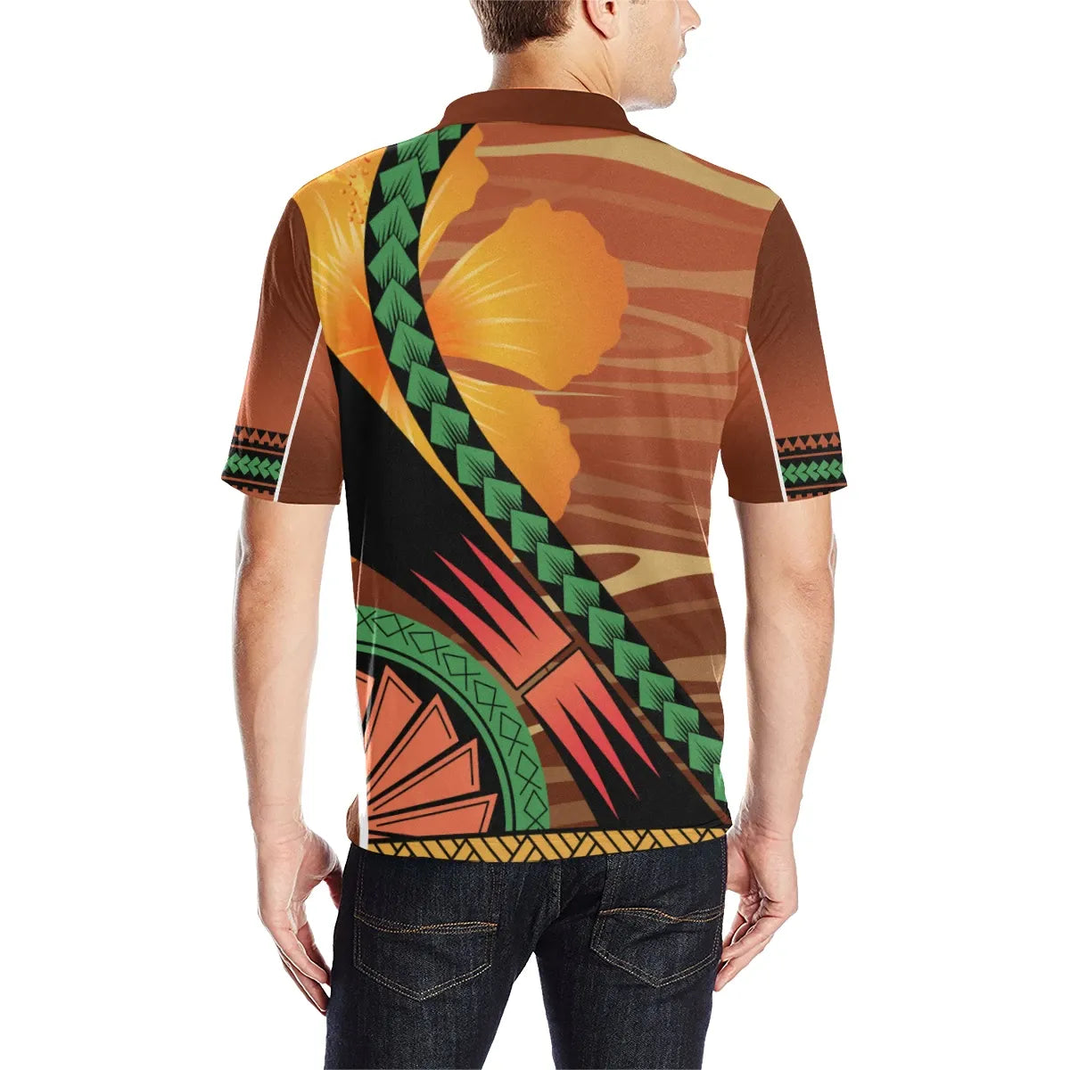 Tuvalu All Over Print Polo Shirt - Tuvalu Coat Of Arms Sport Style