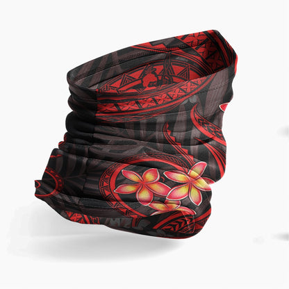Vanuatu Neck Gaiter - Plumeria Red