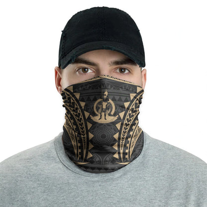 Vanuatu Neck Gaiter - Tribal Pattern Gold