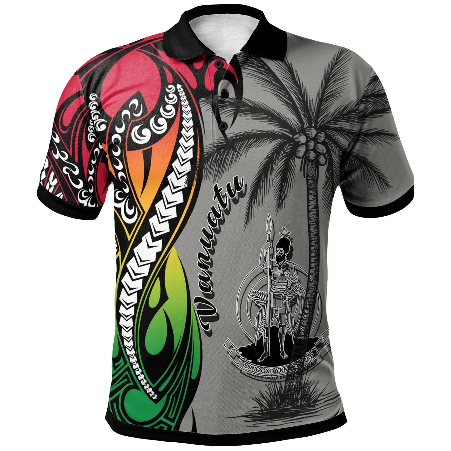 Vanuatu Polo Shirt - Classical Coconut Tree