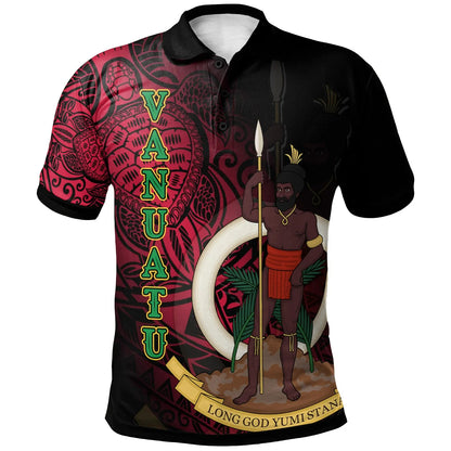 Vanuatu Polo Shirt - Turtle Polynesian Style