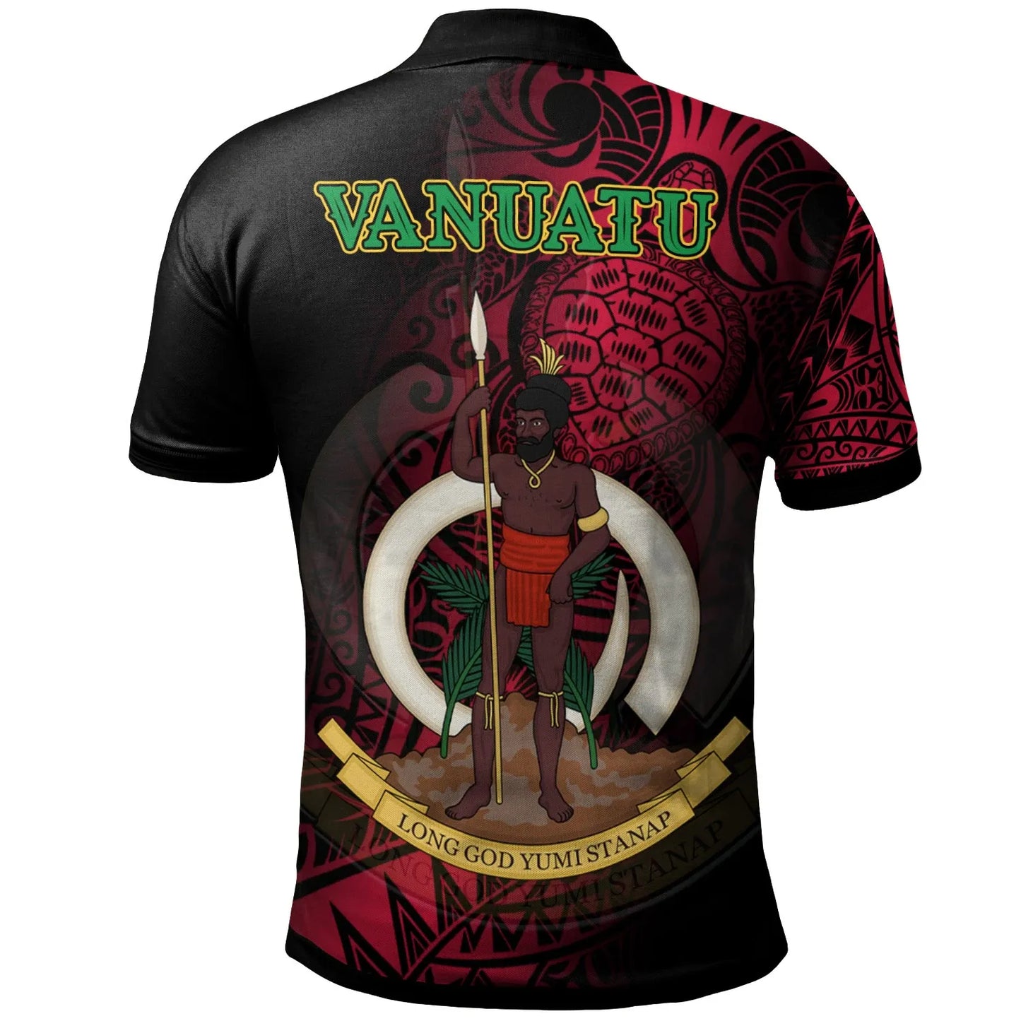 Vanuatu Polo Shirt - Turtle Polynesian Style