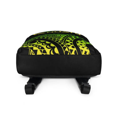 Vanuatu Polynesian Backpack - Reggae Tribal Pattern
