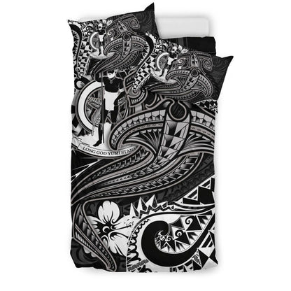 Vanuatu Polynesian Bedding Set -White Shark Polynesian Tattoo