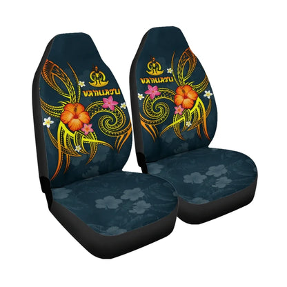 Vanuatu Polynesian Car Seat Covers - Legend of Vanuatu (Blue)