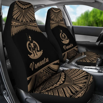 Vanuatu Polynesian Car Seat Covers - Pride Gold Version