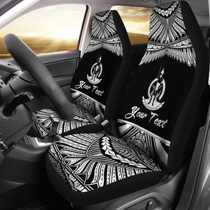 Vanuatu Polynesian Car Seat Covers - Pride White Version