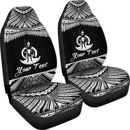 Vanuatu Polynesian Car Seat Covers - Pride White Version