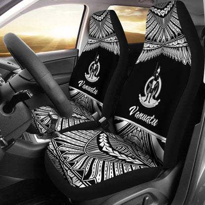Vanuatu Polynesian Car Seat Covers - Pride White Version