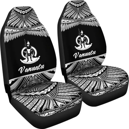Vanuatu Polynesian Car Seat Covers - Pride White Version