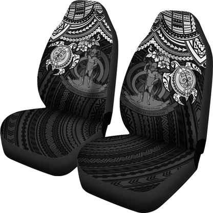 Vanuatu Car Seat Covers - Vanuatu Coat Of Arms White Turtle18