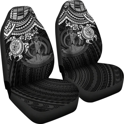 Vanuatu Car Seat Covers - Vanuatu Coat Of Arms White Turtle18