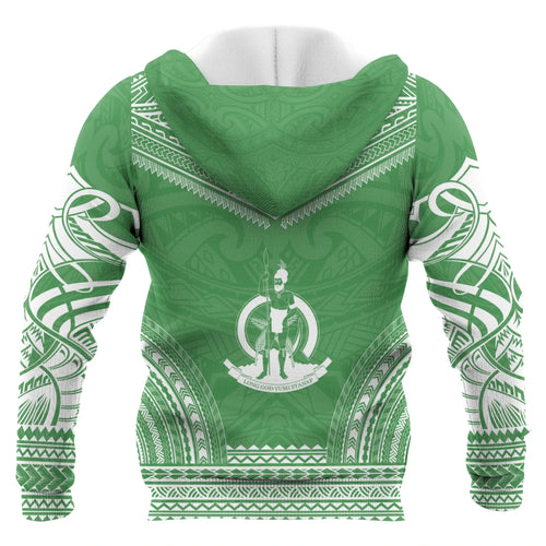 Vanuatu Polynesian Chief Custom Personalised Hoodie - Flag Version