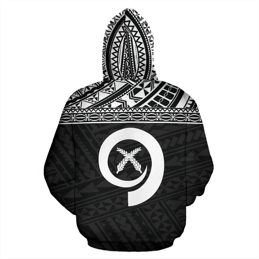 Vanuatu Polynesian Hoodie Black