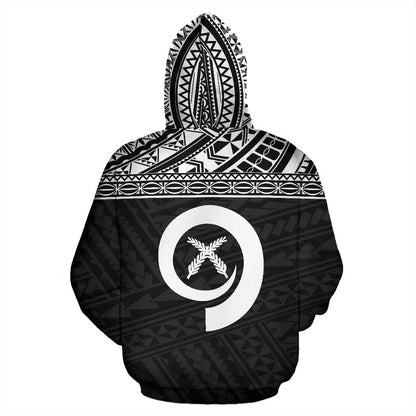 Vanuatu Polynesian Hoodie Black
