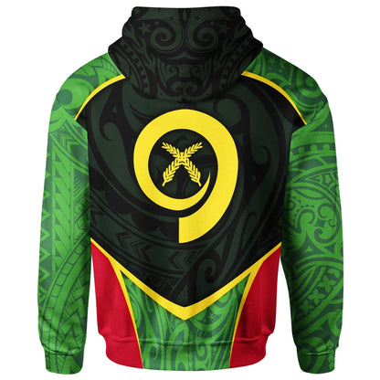 Vanuatu Polynesian Hoodie - Flag Sport Style