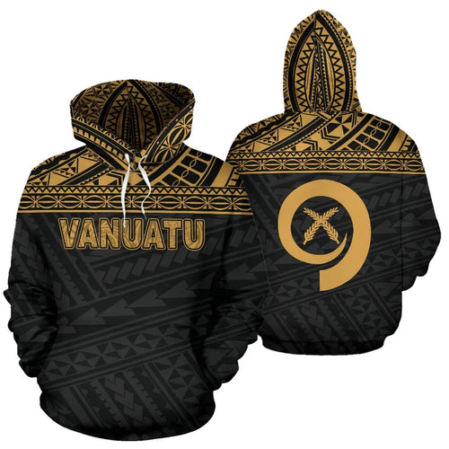 Vanuatu Polynesian Hoodie Gold