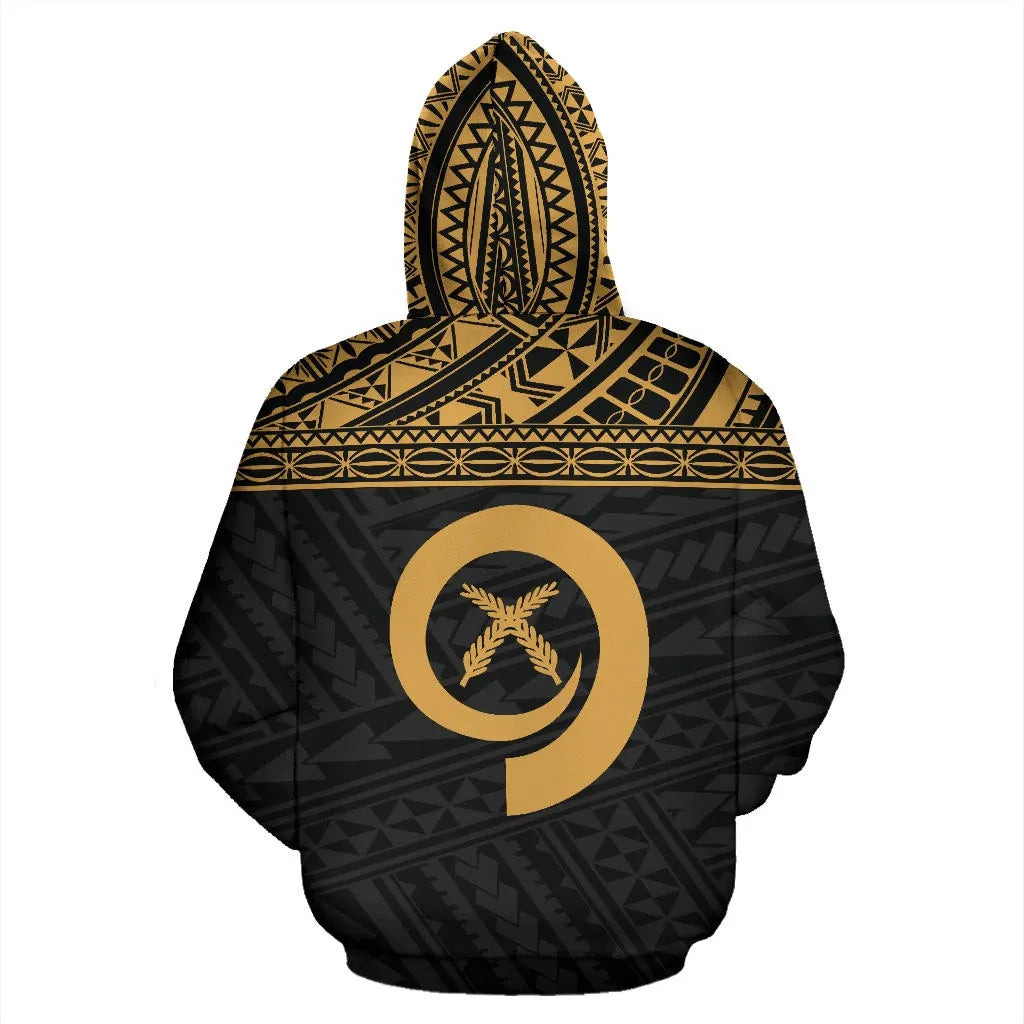 Vanuatu Polynesian Hoodie Gold