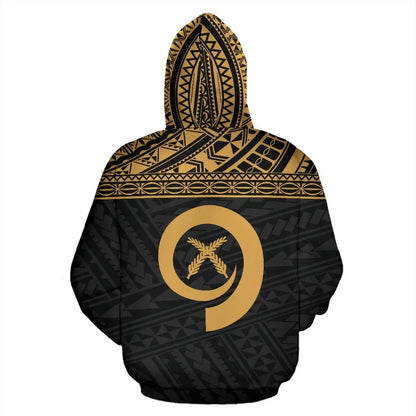 Vanuatu Polynesian Hoodie Gold
