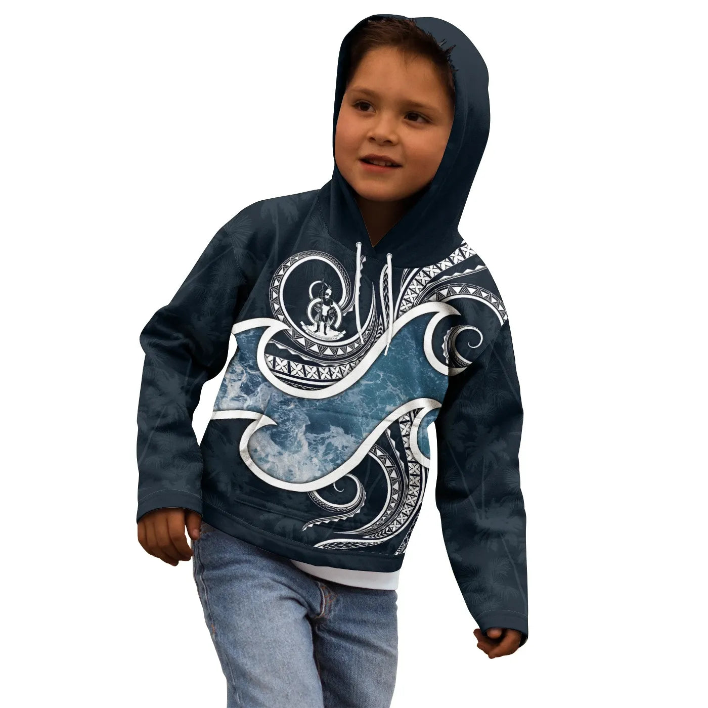 Vanuatu Polynesian Hoodie - Ocean Style