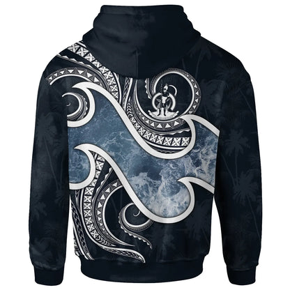 Vanuatu Polynesian Hoodie - Ocean Style