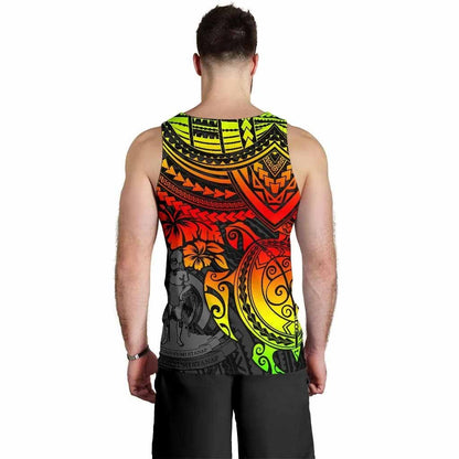 Vanuatu Polynesian Men Tank Top - Reggae Turtle