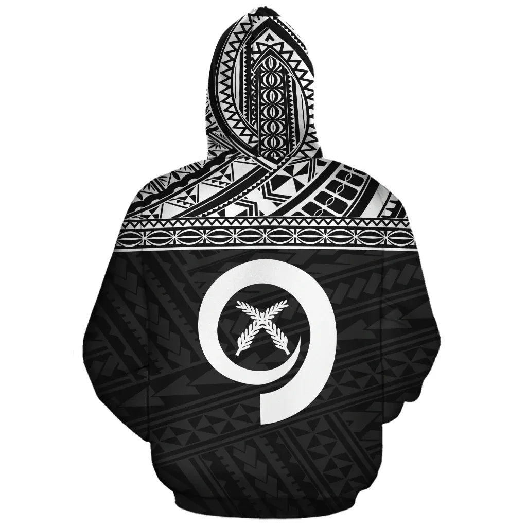 Vanuatu Polynesian Personalised Custom Hoodie Black