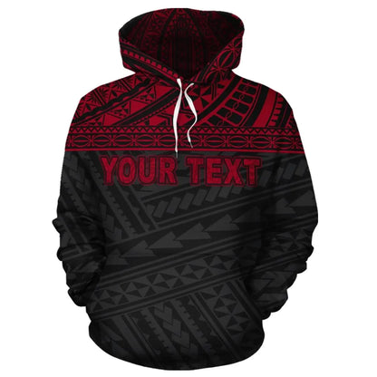 Vanuatu Polynesian Personalised Custom Hoodie Red