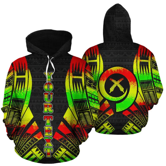 Vanuatu Polynesian Personalised Custom Hoodie - Reggae Tattoo