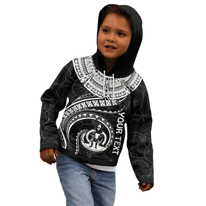 Vanuatu Polynesian Personalised Hoodie - Vanuatu Waves (White)