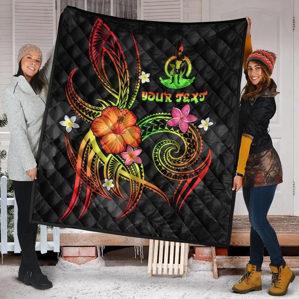Vanuatu Polynesian Personalised Premium Quilt - Legend of Vanuatu (Reggae)