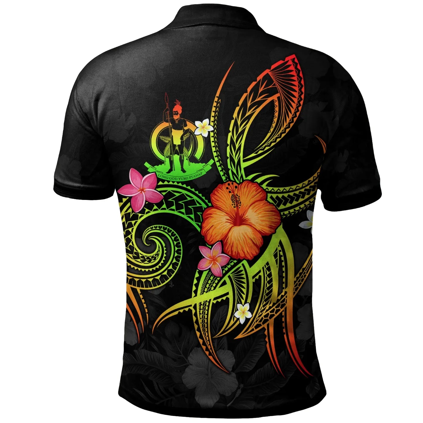 Vanuatu Polynesian Polo Shirt - Legend of Vanuatu (Reggae)