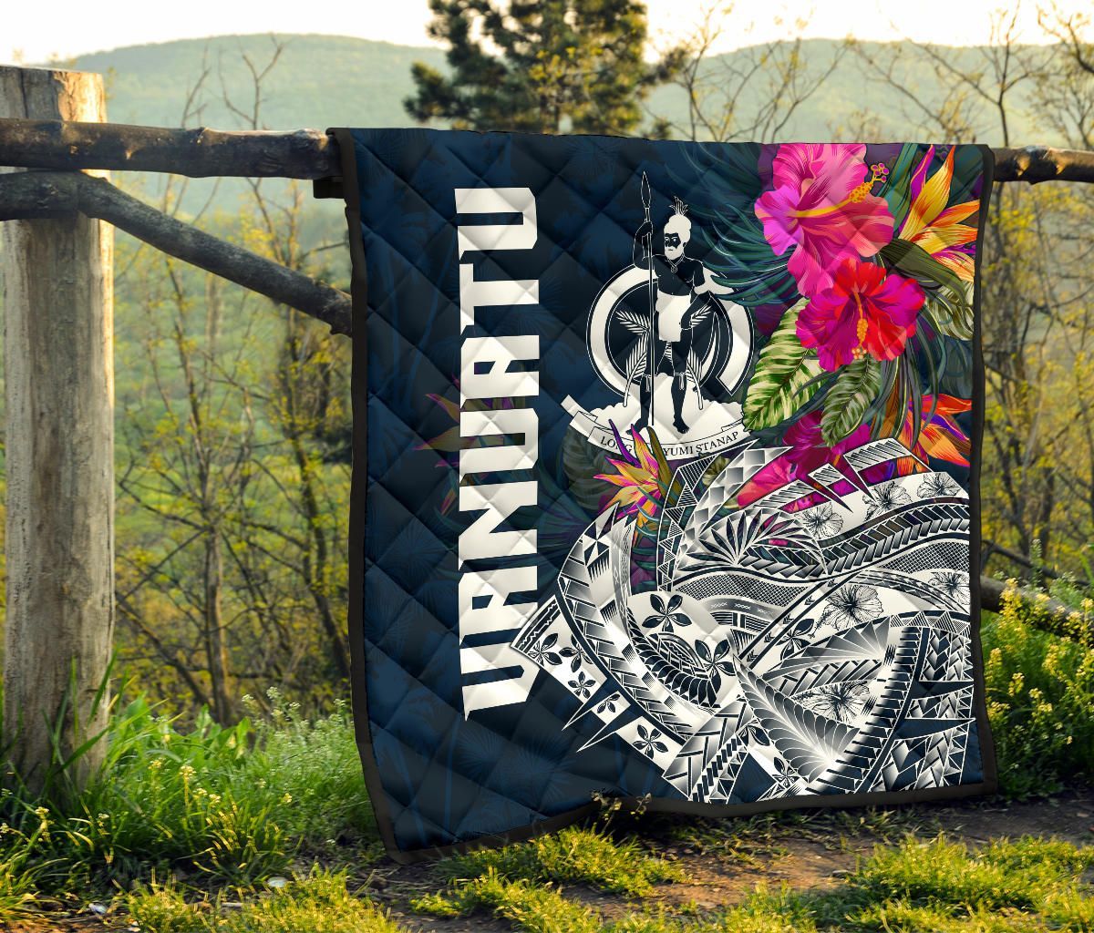 Vanuatu Polynesian Premium Quilt  - Summer Vibes