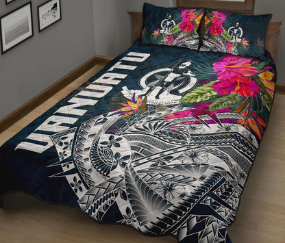 Vanuatu Polynesian Quilt Bed Set - Summer Vibes