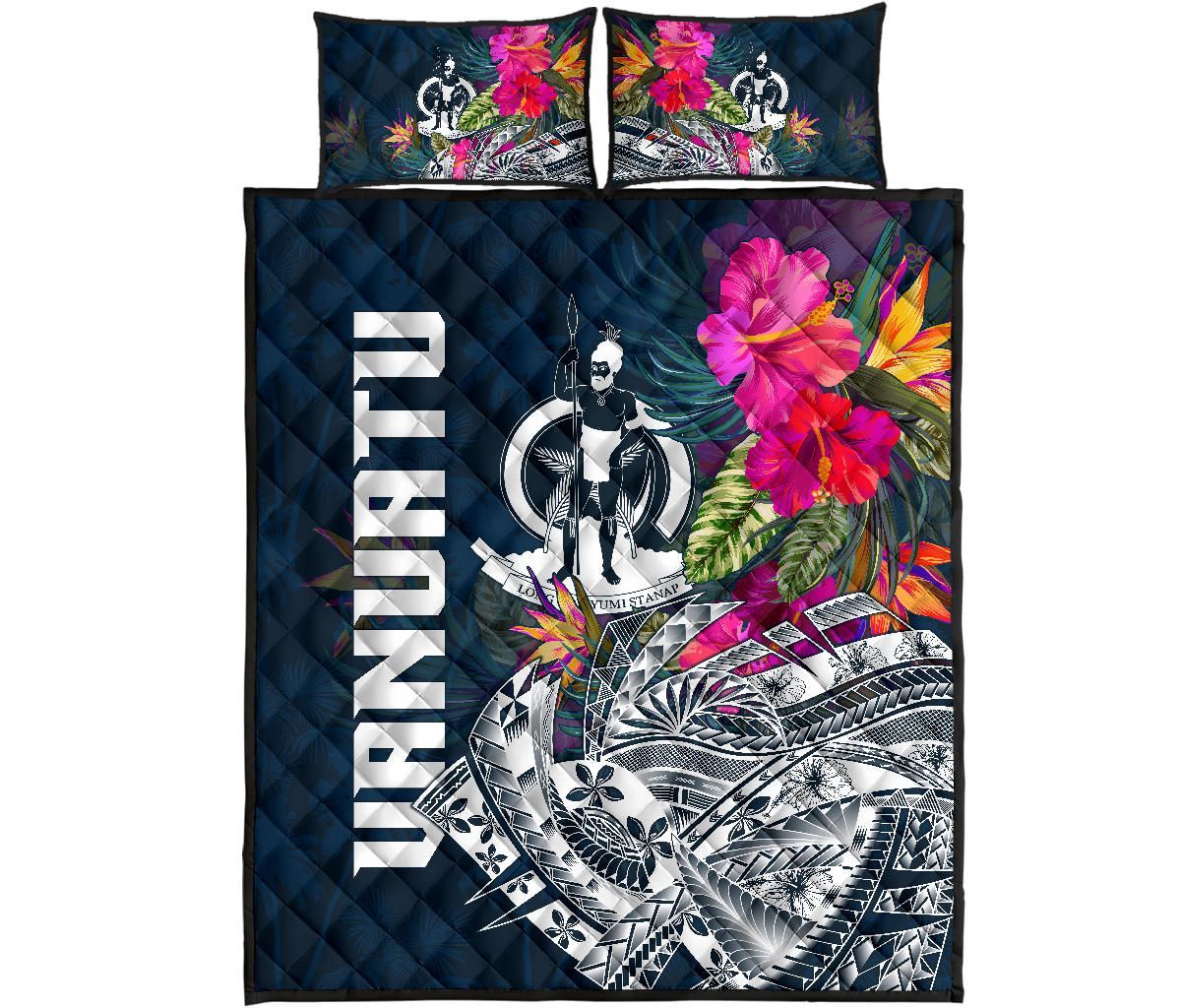 Vanuatu Polynesian Quilt Bed Set - Summer Vibes
