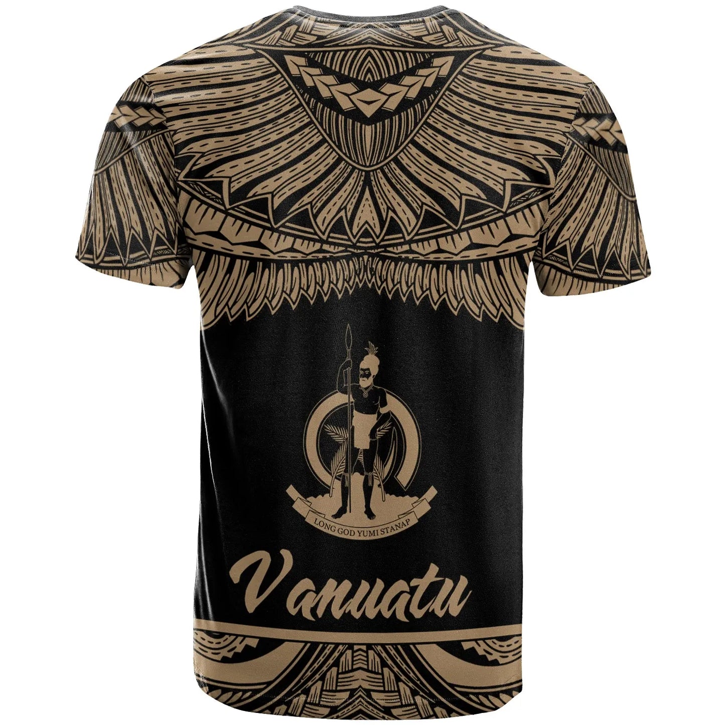 Vanuatu Polynesian T-Shirt - Vanuatu Pride Gold Version