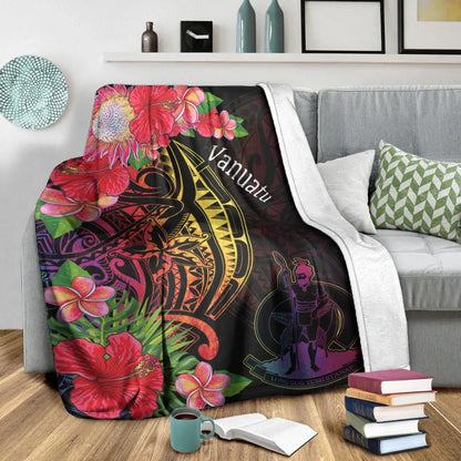 Vanuatu Premium Blanket - Tropical Hippie Style