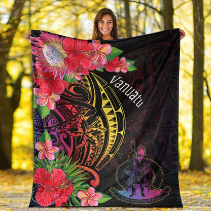 Vanuatu Premium Blanket - Tropical Hippie Style