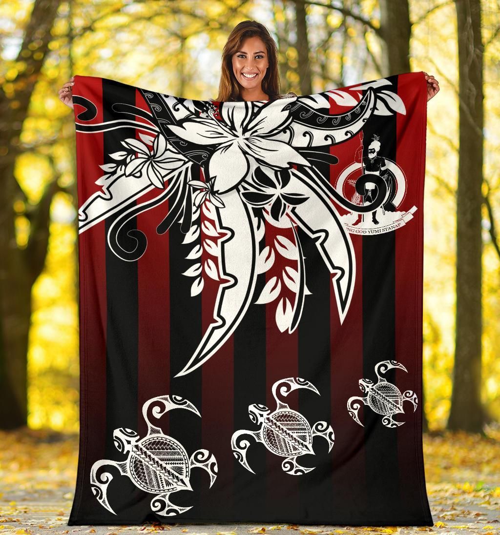 Vanuatu Premium Blanket - Vertical Stripes Style