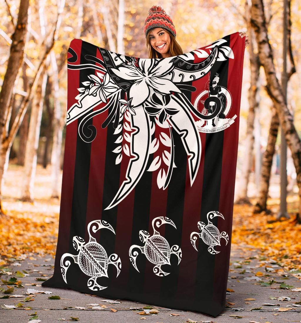 Vanuatu Premium Blanket - Vertical Stripes Style
