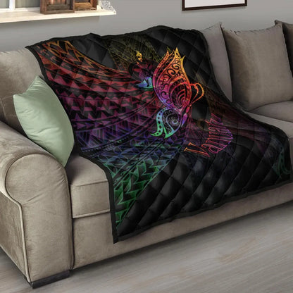 Vanuatu Premium Quilt - Butterfly Polynesian Style