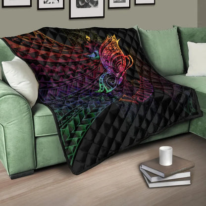 Vanuatu Premium Quilt - Butterfly Polynesian Style