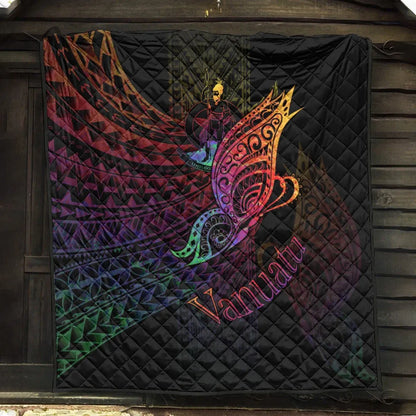 Vanuatu Premium Quilt - Butterfly Polynesian Style