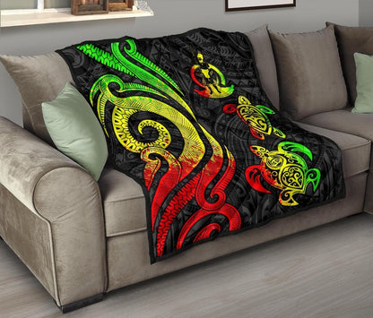 Vanuatu Premium Quilt - Reggae Tentacle Turtle