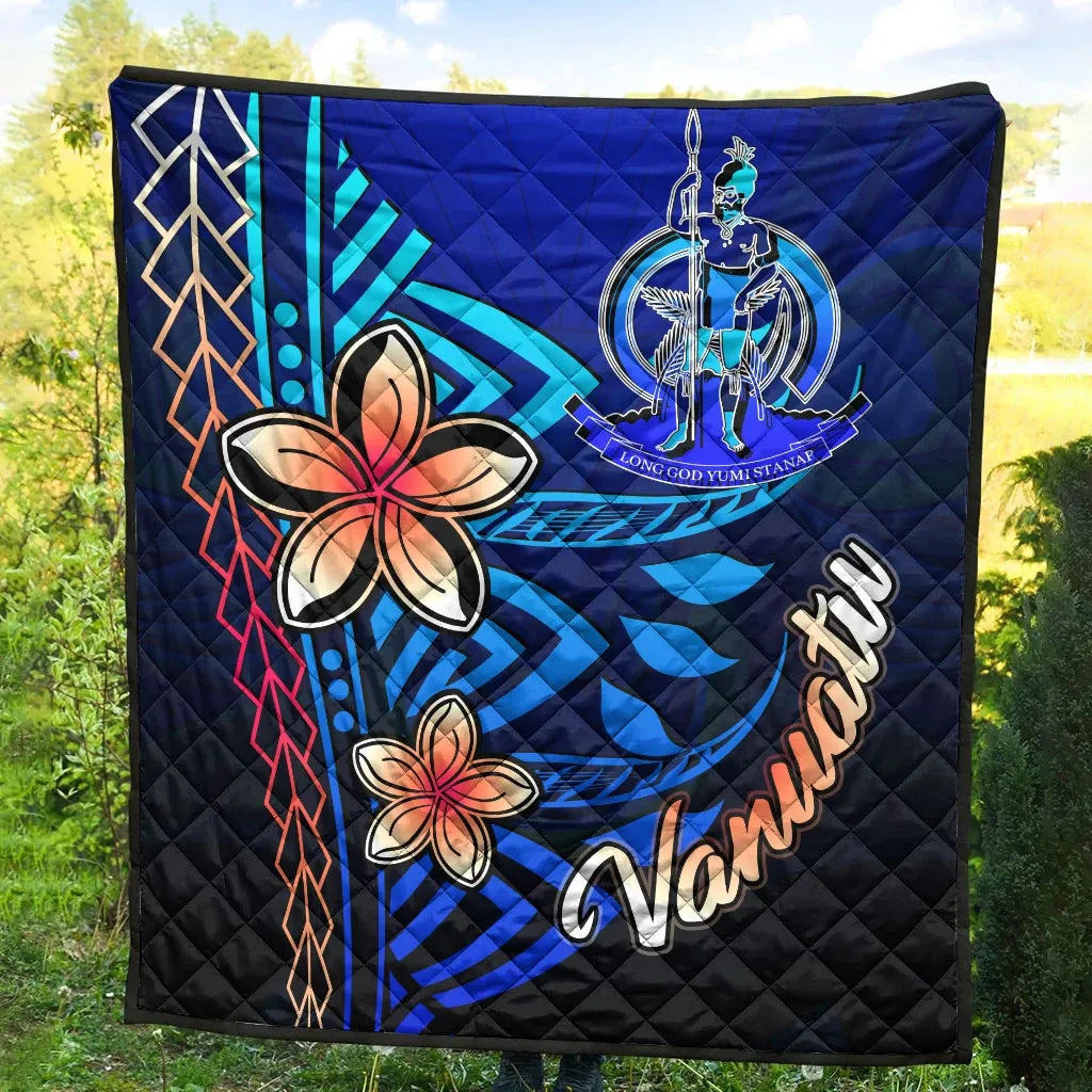 Vanuatu Premium Quilt - Vintage Tribal Mountain